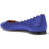 imageFSJ Women Cute Dress Pump Shoes Scalloping Round Toe Suede Ballet Flats for Comfort Flat Shoes Size 415 USRoyal Blue
