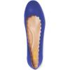 imageFSJ Women Cute Dress Pump Shoes Scalloping Round Toe Suede Ballet Flats for Comfort Flat Shoes Size 415 USRoyal Blue