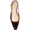imageFSJ Women Slingback Flats Square Closed Toe Shiny Two Toned Flats Sandals Slip On Block Low Heel Comfort Office Work Date Fashion Dressy Shoes Size 416 USRed