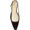 imageFSJ Women Slingback Flats Square Closed Toe Shiny Two Toned Flats Sandals Slip On Block Low Heel Comfort Office Work Date Fashion Dressy Shoes Size 416 USBlack