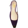 imageFSJ Women Slingback Flats Square Closed Toe Shiny Two Toned Flats Sandals Slip On Block Low Heel Comfort Office Work Date Fashion Dressy Shoes Size 416 USPurple
