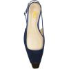 imageFSJ Women Slingback Flats Square Closed Toe Shiny Two Toned Flats Sandals Slip On Block Low Heel Comfort Office Work Date Fashion Dressy Shoes Size 416 USDark Blue