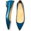 imageFSJ Women Leather Pointed Toe Flat Pumps Low Heel Slip On Comfortable Office Dress Shoes Size 412 US