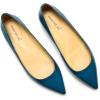 imageFSJ Women Leather Pointed Toe Flat Pumps Low Heel Slip On Comfortable Office Dress Shoes Size 412 US