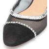imageFSJ Women Stylish Rhinestone Ballet Flats Sexy Mesh Cute Almond Toe Comfort Slip On Evening Prom Party Dress Shoes Size 415 US
