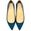 imageFSJ Women Leather Pointed Toe Flat Pumps Low Heel Slip On Comfortable Office Dress Shoes Size 412 US