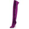 imageFSJ Women Stiletto Heel Over The Knee Thigh High Boots Pointed Toe Patent Leather Club Dress Shoe Size 415 US