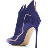imageFSJ Women Fashion Ankle Boots Pumps Sexy Stiletto High Heel Color Rhinestones Closed Pointed Toe Rhinestone Booties Zipper Shoes Size 415 USBlue