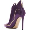 imageFSJ Women Fashion Ankle Boots Pumps Sexy Stiletto High Heel Color Rhinestones Closed Pointed Toe Rhinestone Booties Zipper Shoes Size 415 USPurple