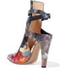 imageFSJ Women Pointed Toe Chunky High Heel Strappy Dress Bootie Pump Ankle Wrap Slingback Sandal Shoes Size 415 M USGraffiti