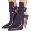 imageFSJ Women Pointed Toe Chunky High Heel Strappy Dress Bootie Pump Ankle Wrap Slingback Sandal Shoes Size 415 M USIndigo