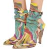 imageFSJ Women Pointed Toe Chunky High Heel Strappy Dress Bootie Pump Ankle Wrap Slingback Sandal Shoes Size 415 M USQuicksand