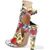 imageFSJ Women Pointed Toe Chunky High Heel Strappy Dress Bootie Pump Ankle Wrap Slingback Sandal Shoes Size 415 M USSweet Heart