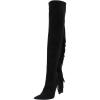 imageFSJ Women Over The Knee High Stiletto Heels Back Tassels Long Boots Sexy Thigh High Strech Club Party Shoes Size 415 USBlack