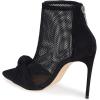 imageFSJ Women Fashion High Heel Ankle Boots with Rivets Closed Pointed Toe Stilettos Zipper Unique Style Shoes Size 415 M USBlack Bow
