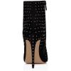 imageFSJ Women Fashion High Heel Ankle Boots with Rivets Closed Pointed Toe Stilettos Zipper Unique Style Shoes Size 415 M USBlack Studded