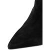 imageFSJ Women Fashion High Heel Ankle Boots with Rivets Closed Pointed Toe Stilettos Zipper Unique Style Shoes Size 415 M USBlackgolden Heel