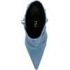 imageFSJ Women Fashion High Heel Ankle Boots with Rivets Closed Pointed Toe Stilettos Zipper Unique Style Shoes Size 415 M USBlue Denim