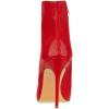 imageFSJ Women Fashion High Heel Ankle Boots with Rivets Closed Pointed Toe Stilettos Zipper Unique Style Shoes Size 415 M USRed Matte
