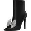 Black Satin Bow