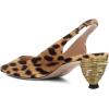imageFSJ Women Comfy Pointed Toe Low Heels Slingback Pumps Circle Block Heel Slip On Ankle Strap Office Work Dress Shoes Size 415 USLeopard