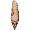 imageFSJ Women Comfy Pointed Toe Low Heels Slingback Pumps Circle Block Heel Slip On Ankle Strap Office Work Dress Shoes Size 415 USLeopard