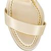 imageFSJ Women Crystal Low Block Chunky Heels Open Toe Ankle Strap Sandals Comfortable Wedding Party Prom Dress Summer Pump Shoes Size 416 USGold