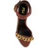 imageFSJ Women Gold Chain Crystal Chunky Block High Heel Ankle Strap Sandals Open Toe Fashion Dress Evening Party Shoes Size 416 USBrown