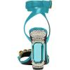 imageFSJ Women Gold Chain Crystal Chunky Block High Heel Ankle Strap Sandals Open Toe Fashion Dress Evening Party Shoes Size 416 USLight Blue