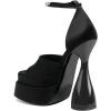 imageFSJ Women Platform Chunky Heel Open Toe Crystal Ankle Strap Heeled Sandals Block High Heel Sexy Cocktail Party Shoes Size 416 USBlack