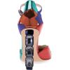 imageFSJ Women Shiny Crystal Heel Colorful Sandals Pointed Toe High Heel Ankle Strap Buckle Party Prom Dress Ladies Shoes Size 415 USDark Blue Heel