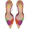 imageFSJ Women Shiny Crystal Heel Colorful Sandals Pointed Toe High Heel Ankle Strap Buckle Party Prom Dress Ladies Shoes Size 415 USGolden Heel