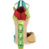 imageFSJ Women Shiny Crystal Heel Colorful Sandals Pointed Toe High Heel Ankle Strap Buckle Party Prom Dress Ladies Shoes Size 415 USGreen Heel
