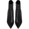 imageFSJ Women Sparkly Crystal Block High Heel Pointed Toe Ankle Boot Side Zipper Wedding Party Banquet Dress Shoes Size 415 USBlack