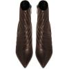 imageFSJ Women Sparkly Crystal Block High Heel Pointed Toe Ankle Boot Side Zipper Wedding Party Banquet Dress Shoes Size 415 USDark Brown
