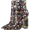 imageFSJ Women Sparkly Crystal Block High Heel Pointed Toe Ankle Boot Side Zipper Wedding Party Banquet Dress Shoes Size 415 USGarden