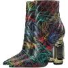 imageFSJ Women Sparkly Crystal Block High Heel Pointed Toe Ankle Boot Side Zipper Wedding Party Banquet Dress Shoes Size 415 USLines