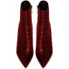 imageFSJ Women Sparkly Crystal Block High Heel Pointed Toe Ankle Boot Side Zipper Wedding Party Banquet Dress Shoes Size 415 USRed