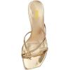 imageFSJ Women Square Open Toe Strappy Thong Heeled Sandals Special Kitten Low Heel Chic FlipFlops Versatile Summer Mule Dress Shoes Size 416 USGold