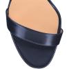 imageFSJ Women Gold Metal Chain Thick High Heel Sandals Open Toe Strappy Ankle Buckle Strap Slingback Comfy Summer Dress Shoes Silver Black 415 USBlue