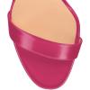 imageFSJ Women Gold Metal Chain Thick High Heel Sandals Open Toe Strappy Ankle Buckle Strap Slingback Comfy Summer Dress Shoes Silver Black 415 USFuchsia