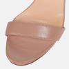 imageFSJ Women Gold Metal Chain Thick High Heel Sandals Open Toe Strappy Ankle Buckle Strap Slingback Comfy Summer Dress Shoes Silver Black 415 USNude Pink
