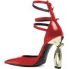 imageFSJ Women Pointed Toe Adjustable Ankle Straps Sandals Special High Heel Ladies Summer Party Dating Daily Shoes Size 415 USRed
