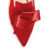 imageFSJ Women Retro Crystal Rhinestone Heeled Mules Pointed Toe Bows Slide Sandals Backless Emerald Bridal Wedding Dress Shoes Size 415 USRed