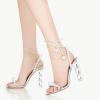imageFSJ Women Sexy Open Toe Shiny Rhinestone Balls Sandals Strappy Ankle Strap Crystal High Heel Summer Party Date Dance Shoes Size 415 USSilver