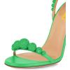 imageFSJ Women Sexy Open Toe Shiny Rhinestone Balls Sandals Strappy Ankle Strap Crystal High Heel Summer Party Date Dance Shoes Size 415 USSpring Green