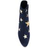 imageFSJ Women Western Square Toe Dressy Ankle Boot Gold Star Block Heel Faux Suede Zipper Short Bootie Size 415 USDark Blue