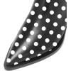 imageFSJ Women Casual Thigh High Tall Boots Over The Knee Booties Pointed Closed Toe Chunky Low Heel Leather Party Club Ladies Fall Winter Shoes Size 415 USBlack Polka Dot