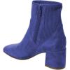 imageFSJ Women Classic Round Toe Mid Chunky Block Heel Chelsea Ankle Boots Fashion Winter Booties With Side Zipper Suede Formal Casual Dress Shoes Size 415 USRoyal Blue