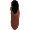 imageFSJ Women Closed Toe Ankle Boots Stacked Heel Faux Suede Side zipper Western Short Booties Casual Comfort Dress Shoes Size 415 USBrown